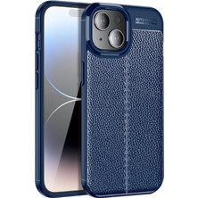 Teleplus iPhone 15 Kılıf Korumalı Firo Deri Dokulu Silikon