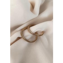 HD Marketim Küpe Halka Kararmaz Çelik 316L Lüks Taşlı Kadın Küpe