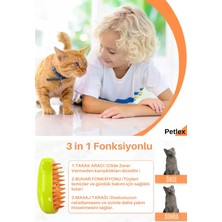 Petlex Buharlı Kedi & Köpek Temizleme Yıkama Masaj Tarağı Fırçası Tüy Toplama Yumuşak Silikon