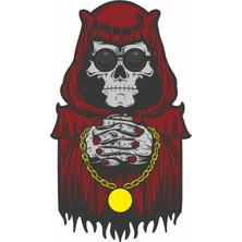 Sticker Usta Azrail Iskelet Sticker 00492