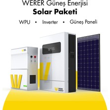 WERER ENERGY 3kW Off-Grid Lityum Solar Paketi