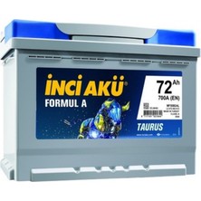 Inci Formul A Taurus 12 V 72 Ah 700 Cca En Akü