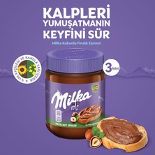 Milka Spread Hazelnut Sürülebilir Çikolata Kakaolu Fındık Ezmesi 350 gr - 3 Adet