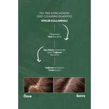 Kundal Yağlı Saçlara Özel Şampuan Kundal Tea Tree & Macadamia Deep Cleansing Shampoo 500 ml (White Musk)