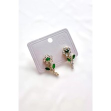 Petek Aksesuar Papatya Taşlı Küpe 2 Cm.