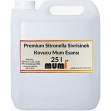 Premium Sitronella Sivrisinek Kovucu Mum Esansı 25 Litre