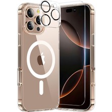 Teleplus iPhone 16 Pro Kılıf 3lü Kombin Magsafe Embos  Kapak ve Nano Ekran Koruyucu
