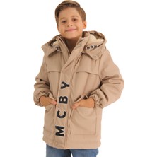 Su Geçirmez Erkek Çocuk Dolum Mont Bej