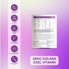 Wellteen D Vitamini, Cranberry, Üzüm Çekirdeği Ekstresi İçeren Genç Kızlara Özel Vitamin Desteği 30 Tablet