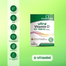 Ultra Vitamin D 1000 IU D3 Vitamini İçeren Takviye Edici Gıda 96 Tablet