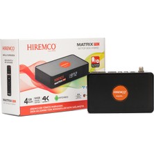 HİREMCO Matrix PRO ANDROİD 10-Çanaklı-Çanaksız internet 4K Uydu Alıcısı-4/64 GB TKGS