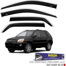 Kia sportage cam rüzgarlığı kromlu 2006-09 niken