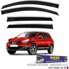 Nissan qashqai cam rüzgarlığı kromlu 2007 / 2013 niken