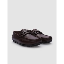 Cabani Deri Kahverengi Tokalı Erkek Loafer