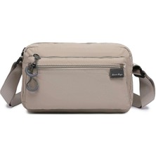 Smart Bags Ekstra Hafif Kumaş Kadın Çapraz Çanta 2022-3148 Bej