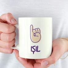 Işaret Dili I Harfi Kupa Bardak