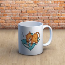 Uyuyan Kedi Kupa Bardak