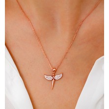 925 Ayar Gümüş Zirkon Taşlı Mikail Kılıçı Gümüş Kadın Kolye