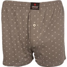 Erdem Gri Baskılı Desenli Penye Boxer 1400YINK