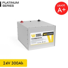 WERER ENERGY 24V 300Ah LiFePO4 Platinum Series Bluetooth'lu Lityum Demir Fosfat Akü