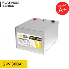 WERER ENERGY 24V 300Ah LiFePO4 Platinum Series Bluetooth'lu Lityum Demir Fosfat Akü