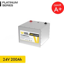 WERER ENERGY 24V 200Ah LiFePO4 Platinum Series Bluetooth'lu Lityum Demir Fosfat Akü