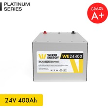 WERER ENERGY 24V 400Ah LiFePO4 Platinum Series Bluetooth'lu Lityum Demir Fosfat Akü