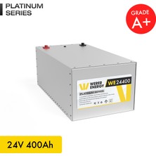 WERER ENERGY 24V 400Ah LiFePO4 Platinum Series Bluetooth'lu Lityum Demir Fosfat Akü