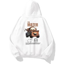 Mater Cars Baskılı Unisex Sweatshirt