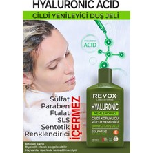 Revox Hyaluronic Acid Cildi Nemlendirici Duş Jeli Sülfatsız Banyo ve Duş Jeli 400 ml