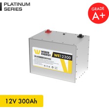WERER ENERGY 12V 300Ah LiFePO4 Platinum Series Bluetooth'lu Lityum Demir Fosfat Akü