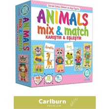 Özel Üretim Zeka Geliştirici Çocuk El Göz Koordinasyonu Animals Mix & Match Karıştır Eşleştir