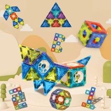 Learning Fun Magic Magnetic Blocks 71 Parça Manyetik Oyuncak Bloklar Seti Stickerlar ile