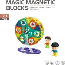 Learning Fun Magic Magnetic Blocks 71 Parça Manyetik Oyuncak Bloklar Seti