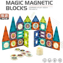 Learning Fun Magic Magnetic Blocks 52 Parça Manyetik Oyuncak Bloklar Seti