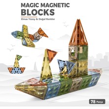 Learning Fun Manyetik Stem Oyuncak 78 Parça Diamond Magic Magnetic Blocks