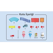 Learning Fun Railcar Manyetik Stem Oyuncak Bloklar Seti 63 Parça Arabalı Railcar Magnetic Blocks