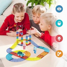 Learning Fun Railcar Manyetik Stem Oyuncak Bloklar Seti 63 Parça Arabalı Railcar Magnetic Blocks