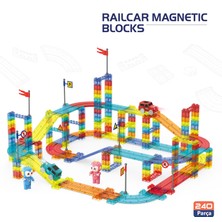 Learning Fun Railcar Manyetik Stem Oyuncak Bloklar Seti 240 Parça Arabalı Railcar Magnetic Blocks