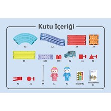 Learning Fun Railcar Manyetik Stem Oyuncak Bloklar Seti 154 Parça Arabalı Railcar Magnetic Blocks