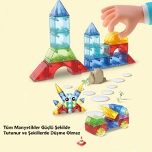 Learning Fun Manyetik Stem Oyuncak Bloklar Seti 32 Parça Dıy Manyetik Küpler