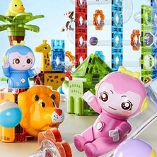 Learning Fun Manyetik Stem Oyuncak 151 Parça - Marble Run Set Magic Magnetic Blocks Animal Paradise