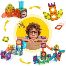 Learning Fun Manyetik Stem Oyuncak 40 Parça - Marble Run Set Magic Magnetic Blocks