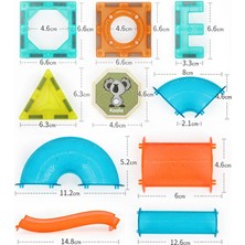 Learning Fun Manyetik Stem Oyuncak 66 Parça - Marble Run Set Magic Magnetic Blocks