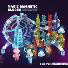 Learning Fun Manyetik Stem Oyuncak Bloklar Seti 120 Parça Elektrikli Müzikli Işıklı Magic Magnetic Blocks