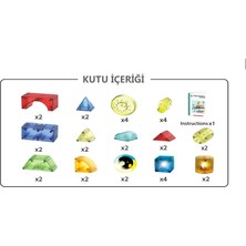 Learning Fun Manyetik Stem Oyuncak Bloklar Seti 32 Parça Dıy Işıklı Manyetik Küpler