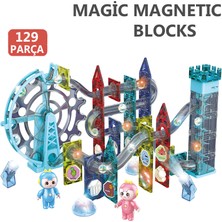 Learning Fun Manyetik Stem Oyuncak Bloklar Seti 129 Parça Elektrikli Müzikli Işıklı Magic Magnetic Blocks