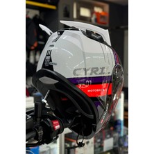 Kask Spoiler Aerodinamik Spoiler Universal Beyaz 2 Adet