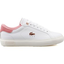 Lacoste Powercourt 8fb1 Kadın Günlük Ayakkabı 747SFA0081-1Y9 Beyaz