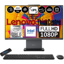 Lenovo Thinkcentre Neo 24 50A Gen5 Intel Core I5 13420H 64GB Ddr5 256GB SSD Windows 11 Home Intel® UHD Graphics 23.8" Fhd All In One Bilgisayar 12SC000YTRH11 + Zetta Flash Bellek